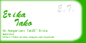 erika tako business card